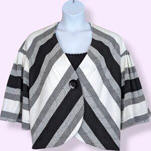 🍁Marallis Collection Striped Flared Jacket